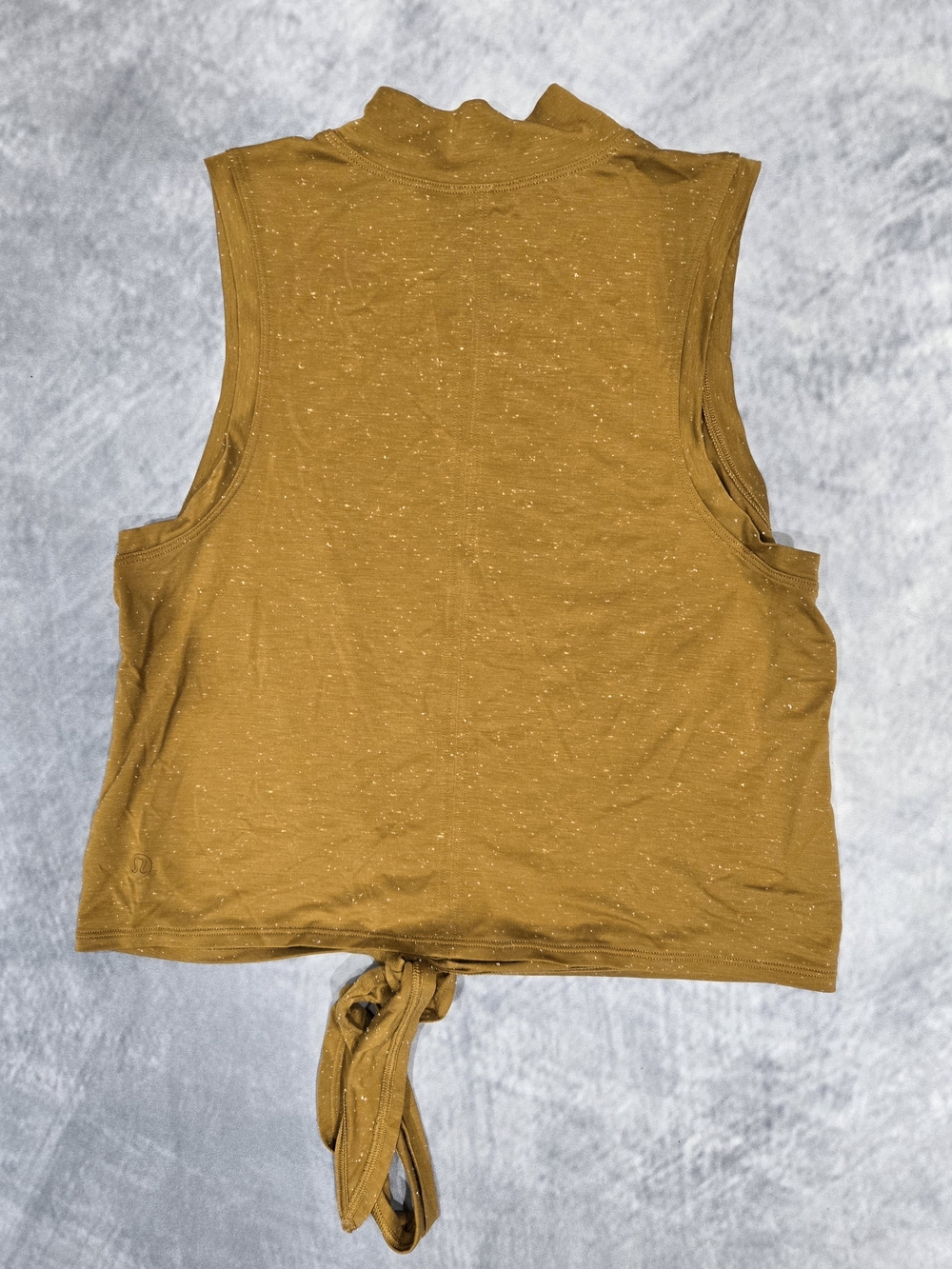 lululemon athletica Mustard Tie-Front Mock Neck Tank - Picture 3 of 4